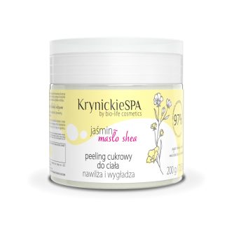 Peeling cukrowy do ciała, nawilżający i wygładzający JAŚMIN KrynickieSPA 200g