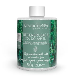 Regenerująca sól do kąpieli o zapachu czarnej sosny KrynickieSPA 600g