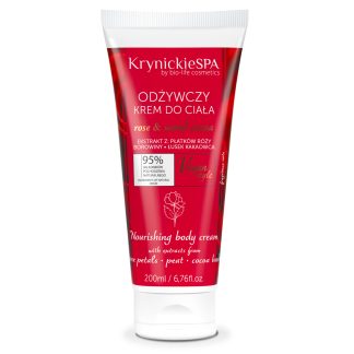 Odżywczy krem do ciała o zapachu róży KrynickieSPA 200ml